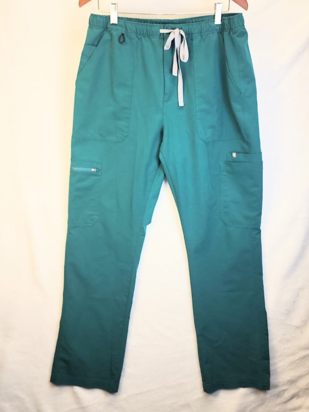 Figs Pants Womens XL Green Technical Collection Cargo Nursing Drawstring Scrubs